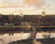 Levitan, Isaak The noiseless closter oil painting